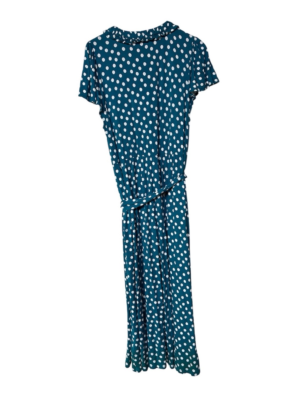 Boden Nicola Green Polka Dot Jersey Tea Dress Midi Fit & Flare Women’s 18 - Picture 4 of 6
